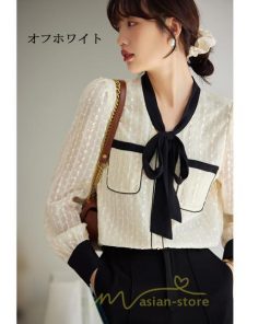 シャツ・ブラウス | ブラウス シャツ レディース 40代 上品 ブラウス きれいめ 通勤 OL ビジネス ゆったり リボン レース 秋服 オフィス キレイめ 20代30代40代50代
