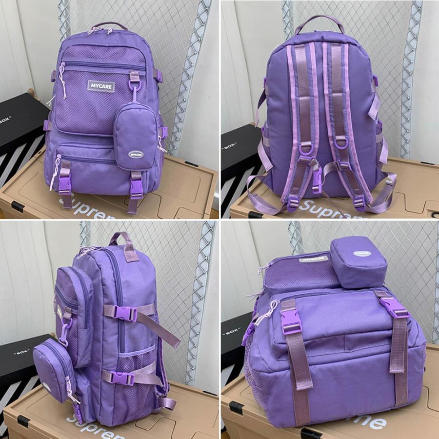 リュック | リュックサック 男女兼用 ポーチ付き通学