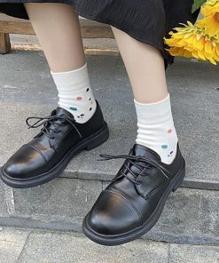 ショートブーツ | 靴 シンプル レースアップ レザー調 カジュアル ローヒール ドレスシューズ レディース 履きやすい