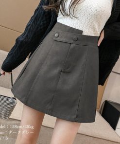 ミニスカート | PUレザー ハイウエスト