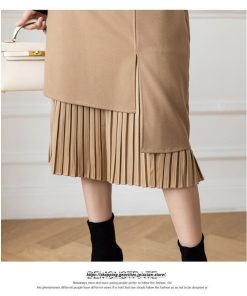 スカート | ロングプリーツカート Aライン 秋冬 レディース ボトムス 通勤 着痩せ キレイめ 20代30代40代50代 カジュアル 上品 ラシャ 大人気