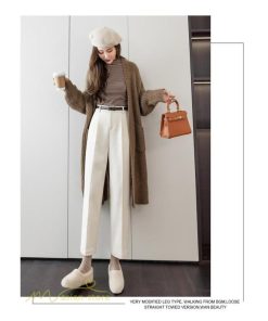 チノ・テーパード・ジョガー・スキニーパン | パンツ レディース 秋冬 コーデ ビジネスパンツ ロング丈 着痩せ テーパードパンツ OL ビジネス ラシャ 大きいサイズ カジュアル 冬 お出かけ パンツ 秋 無地