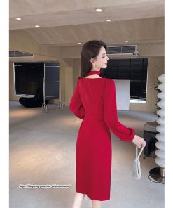 タイト | セクシーワンピース 二次会ワンピース 上品 高級感 ワンピース 長袖 タイトワンピース スリム 美ライン スリット お呼ばれワンピース 結婚式 オフィス 通勤