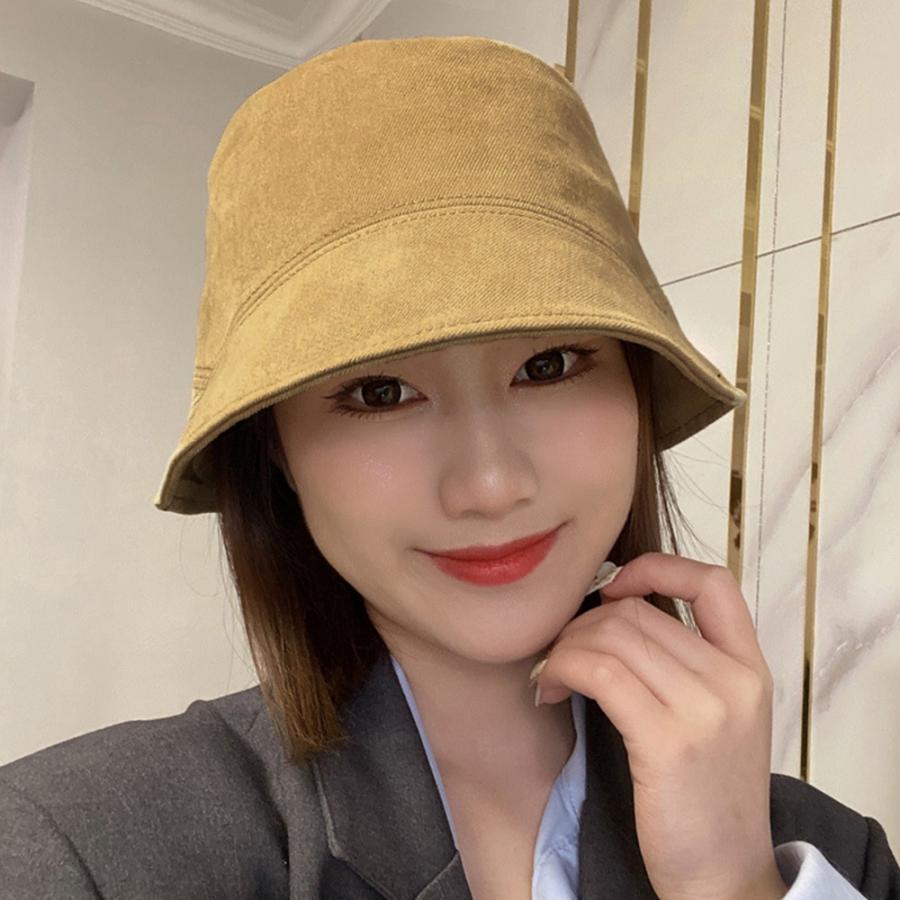 帽子 | ステッチバケットハット レディース韓国風
