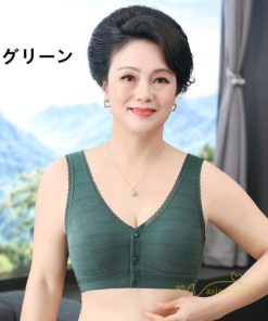 トップス | ブラジャー 前開き フロントボタン ノンワイヤー ノンワイヤーブ ナイトブラ ソフトブラ レディース インナー 無地 肌着 ギフト 下着 着脱簡単 母親 婦人