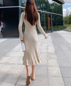 ワンピース | ニットマーメイドフリルワンピ