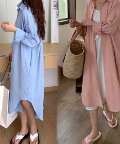 シャツ・ブラウス | シャツワンピース ロングシャツカーデ