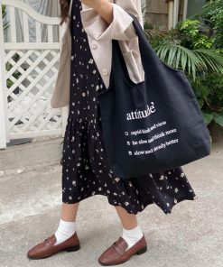 トートバッグ | ロゴキャンバスバッグ ホワイト 布 帆布 可愛い レディースa4キャンバス大容量 軽量 エコバッグ