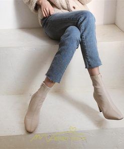 ショートブーツ | ブーツ レディース ショート スクエアトゥ チャンキーヒール ブラック 黒 オフホワイト ベージュ ファスナー 通学 疲れにくい 歩きやすい オフィス 通勤