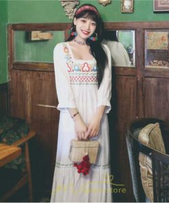 マキシ | 長袖ワンピース レディース 夏秋 コットン 10代 20代 30代 40代 50代 マキシワンピース ロングワンピース おしゃれ 着痩せ 大人可愛い 綺麗 かわいい