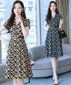 ミディアム | ワンピース レディース 着痩せ 半袖 膝丈 ミディアムワンピース ファッション ミディアムワンピース 夏 Vネック サマーワンピース 上品 日常感 大きいサイズ