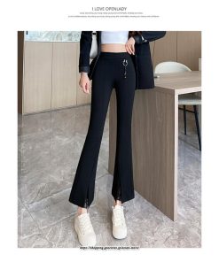 チノ・テーパード・ジョガー・スキニーパン | パンツ レディース フレアパンツ 9分丈 カジュアル フレアパンツ ハイウエスト スキニーパンツ トレンド かわいい お出かけ おしゃれ 送料無料 デイリー デート