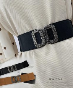 その他小物 | ゴム フェイクレザー レディース 韓国風 オールシーズン サッシュベルト おしゃれ バックルベルト 細見え