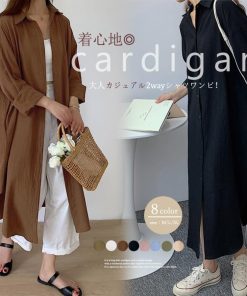 シャツ・ブラウス | シャツワンピース ロングシャツカーデ