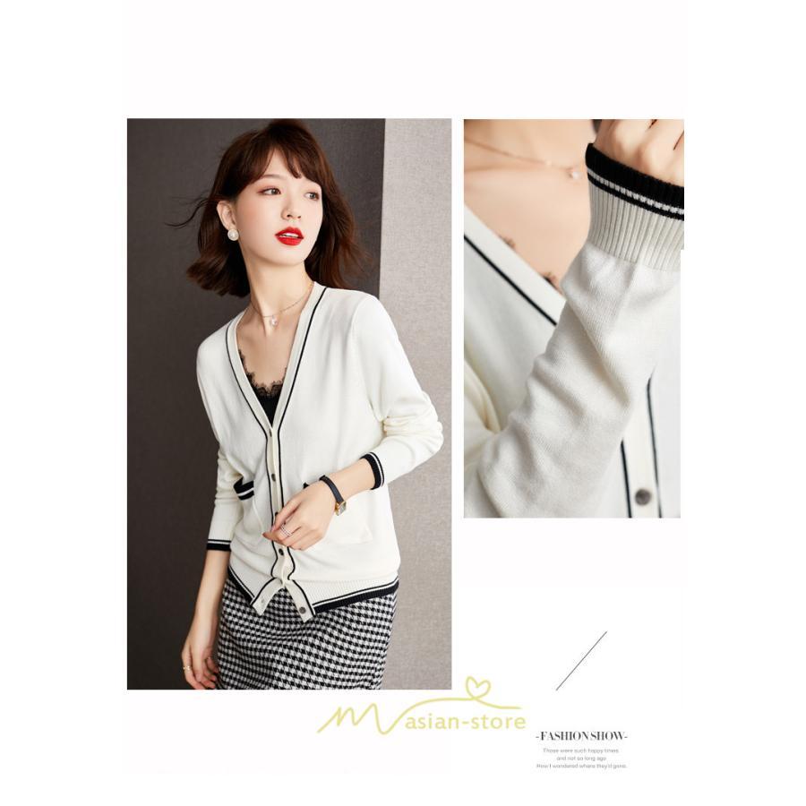 ニット・セーター | カーディガン レディース ニット 春 秋 長袖 トップス 50代 40代 30代 20代 可愛い カジュアル おしゃれ キレイめ お出かけ あったか ポケット 着痩せ