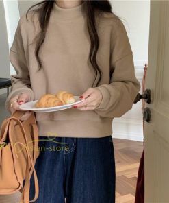 パーカー | 長袖トレーナー レディース トップス 無地 可愛い トレーナー 新作 長袖 スウェット モックネック ハイネック 秋冬 お出かけ コーデ カジュアル ゆったり