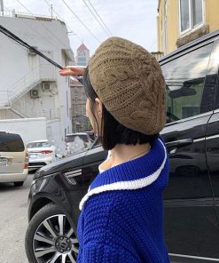 ベレー帽 | ニットレディース帽子 3色