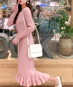 ワンピース | ニットマーメイドフリルワンピ