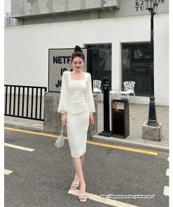 タイト | ワンピースタイトワンピース長袖 上品 セクシー高級感 ワンピース タイトワンピース ヒップアップ スリム 美ライン シルエット お呼ばれ エレガント