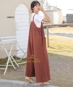 オーバーオール サロペット | サロペット レディース オールインワン 春夏 パンツ オーバーオール 秋冬 楽ちん ゆったり 無地 体型カバー カジュアル 気質 着痩せ ワイドパンツ 無地