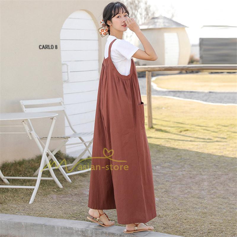 オーバーオール サロペット | サロペット レディース オールインワン 春夏 パンツ オーバーオール 秋冬 楽ちん ゆったり 無地 体型カバー カジュアル 気質 着痩せ ワイドパンツ 無地