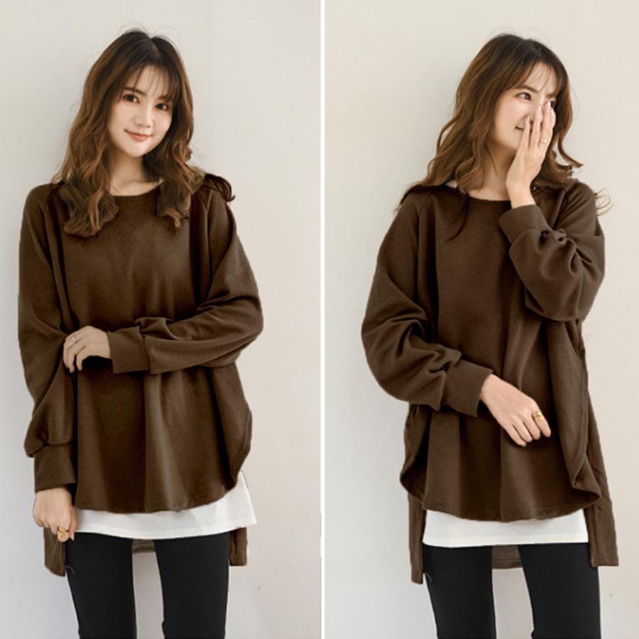 Tシャツ・カットソー | カットソーチュニック 春 ロンT 前後差