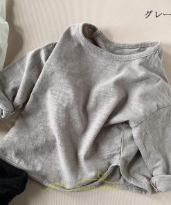 衣装 服 | 子供服 キッズ 無地 長袖Ｔシャツ コットン Tシャツ 男の子 女の子 韓国こども服 ベビー服 春 男女兼用 ナチュラル 冬 カジュアル 秋