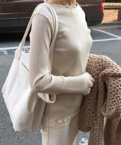 ハンドバッグ | カジュアル ファスナー付き トートバッグ キャンバス レディースバッグ 鞄 ロゴ