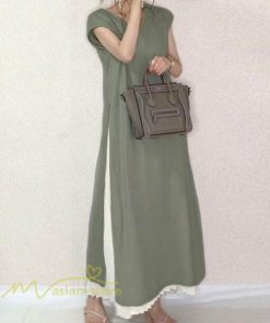 マキシ | ロングワンピース ロングスカート Aラインワンピース プリーツスカート セットアップ 2点セット 夏秋 大人 30代40代50代 可愛い 無地 レディース