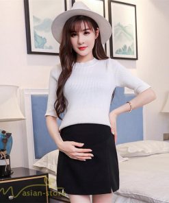 スカート | マタニティミニ ショート丈 マタニティウェア 夏 着痩せ サマー おしゃれ ウエスト調整 大きいサイズ レディース 裏地付き 日常 カジュアル