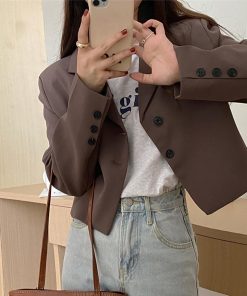 ジャケット・ブルゾン | ジャケット レディース ショート丈 韓国