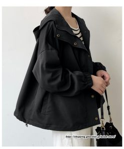 コート・ジャケット | ジャケット レディース ブルゾン ライトブルゾン アウター ライトアウター 秋物 パーカー パーカージャケット スポーティ フード付き 20代30代 カジュアル