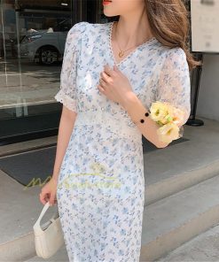 マキシ | ワンピース レディース 40代 膝丈ワンピース 春夏 半袖 通勤OL オシャレ結婚式ドレス Vネック 花柄ワンピース きれいめ お出かけ Aライン カジュアル 上品 2022