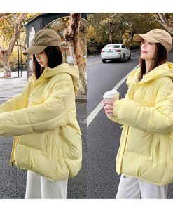 ジャケット・ブルゾン | 中綿フェイクダウンジャケット フード付き