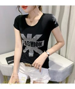ｔシャツ・カットソー | カットソー レディース トップス Tシャツ 夏コーデ 半袖 丸首 夏新作 サマー キラキラ おしゃれ カジュアル 2021 大きいサイズ XXXL お出かけ 韓国風 インナー