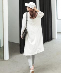 ワンピース | スリットtシャツ レディース ゆったり ロング丈 チュニック ワンピース