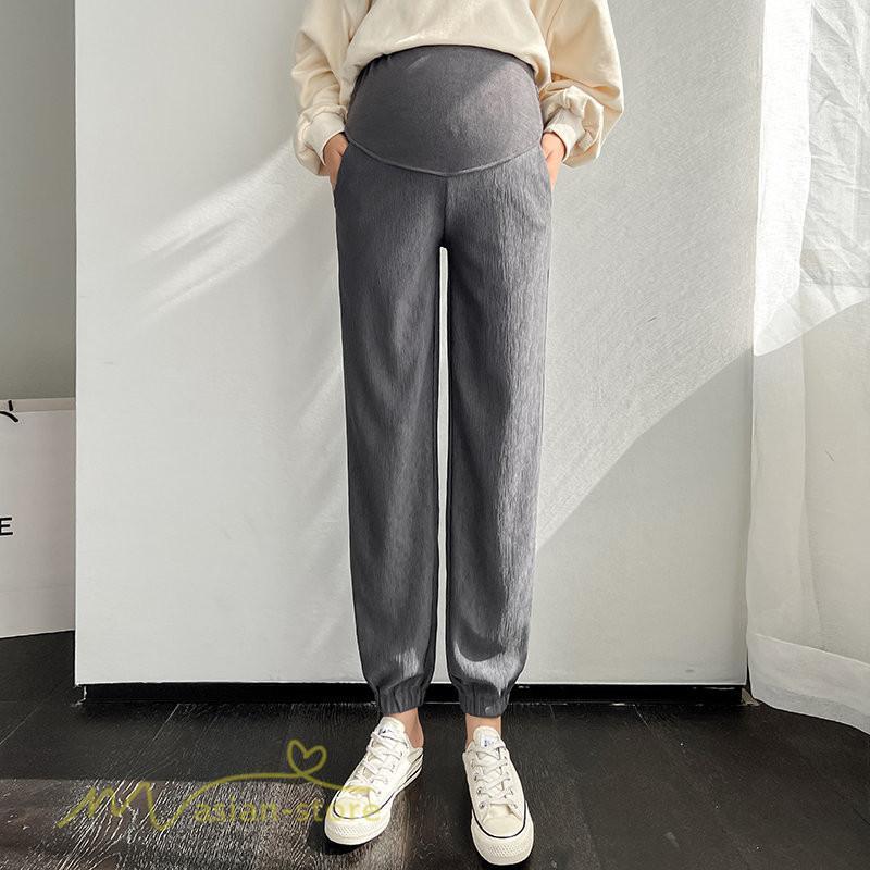 パンツ レギンス | マタニティパンツ レディース テーパードパンツ 着痩せ 無地 大きいサイズ 産前 ウエスト調整 カジュアル お出かけ マタニティウェア 日常感 送料無料 妊婦服