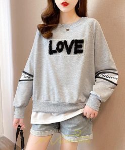 パーカー | トレーナー Tシャツ ロングT 切り替え スウェット トップス レディース 秋 冬 春 コーデ カジュアル お出かけ 丸ネック 可愛い ゆる 体型カバー