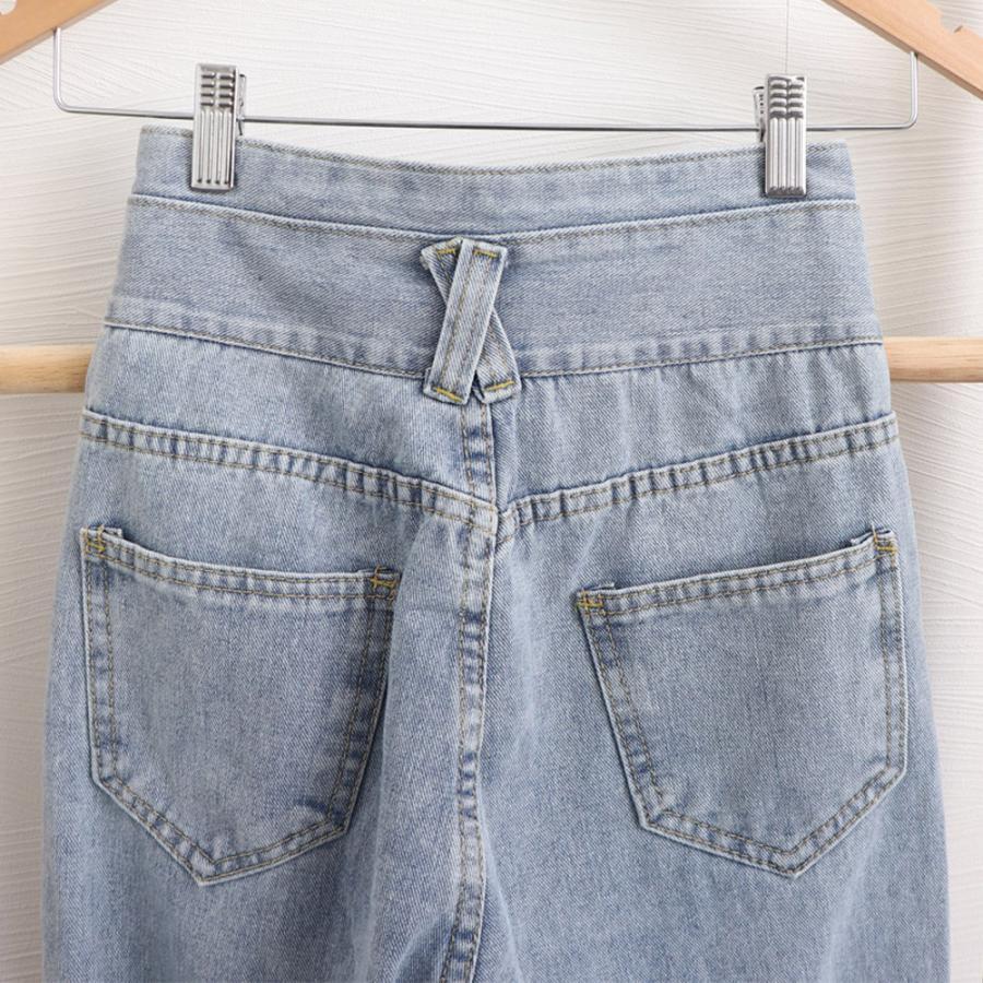 デニム | ハイウエスト デニムパンツ レディース