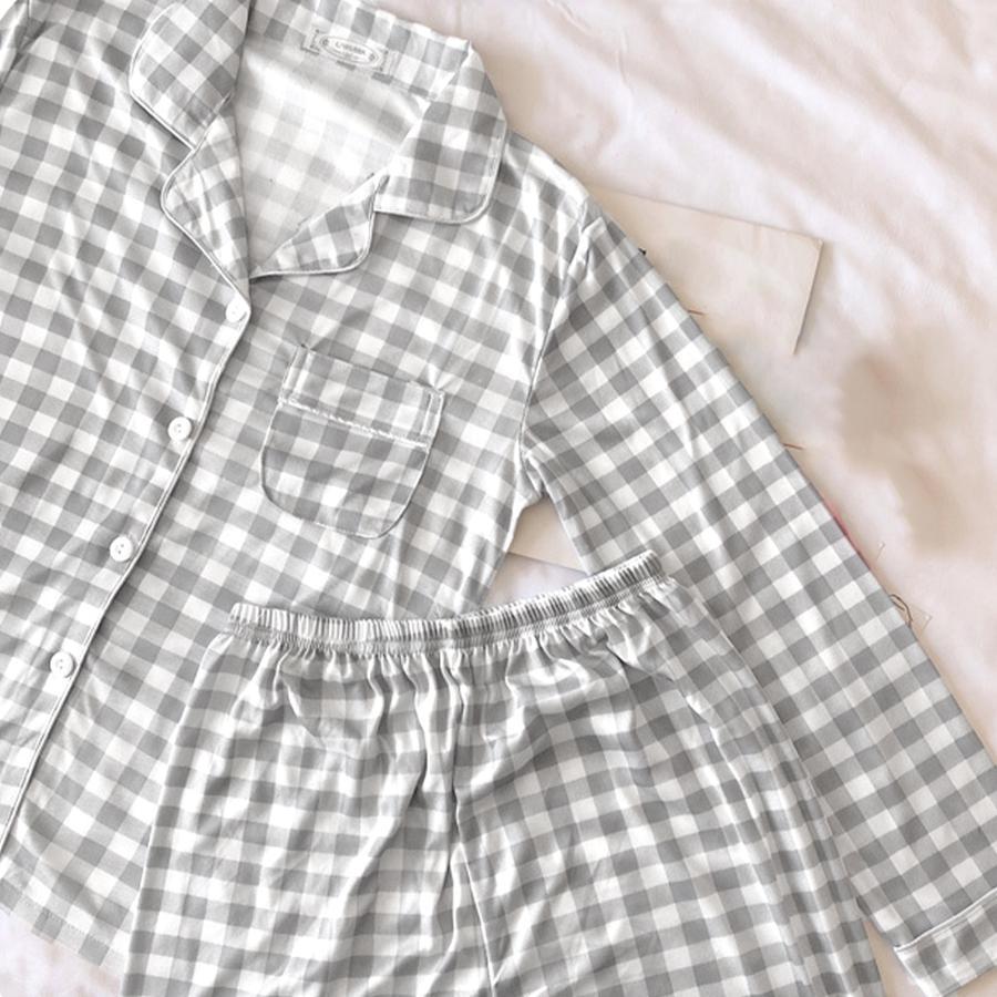 セットアップ | ルームウェア 長袖 レディース チェック柄
