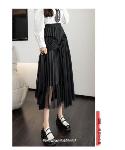 スカート | ロングティアードAラインレディース フレアハイウエスト 秋冬 無地 20代30代40代50代 オシャレ ゆったり