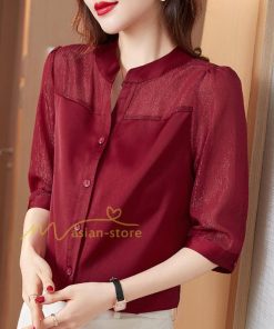 ｔシャツ・カットソー | Tシャツ レディース 7分袖 七分袖 カジュアル おしゃれ 女性用 シンプル 無地 ブラック ブラウス 通勤 フェミニン 20代30代40代50代 シフォンシャツ エレガント