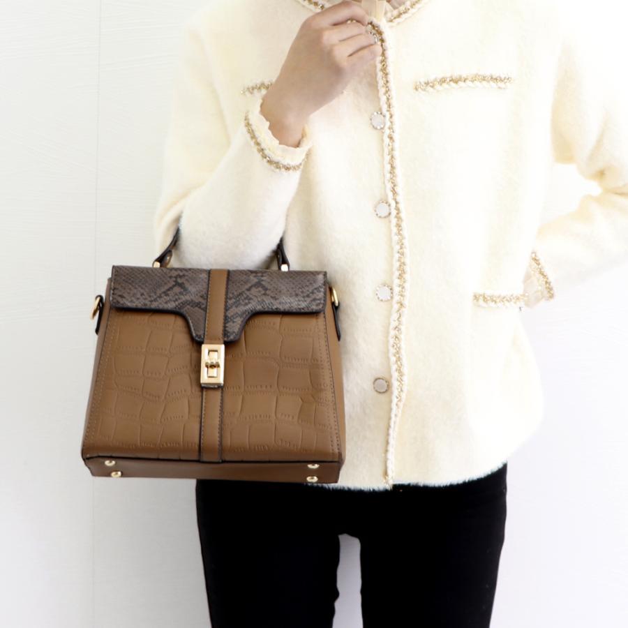 ハンドバッグ | レディース クロコ柄バッグ