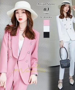 パンツスーツ | スーツ レディース ビジネス リクルート ビジネス OL テーラード 春秋 2点セット セットアップ オフィス 通勤 就活 事務服 面接 夏作 カジュアル