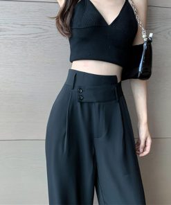 ワイドパンツ | ハイウエストレディース 無地