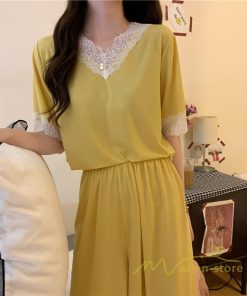 パジャマ ルームウェア | パジャマ レディース 夏 半袖 ルームウェア 涼しい 部屋着 ナイトウェア 寝間着 柔らかく軽い薄手の快適Tシャツパジャマ 部屋着 薄手パジャマ 上下セット