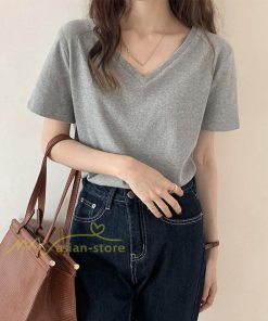 tシャツ・カットソー | Tシャツ レディース 春夏 トップス カットソー 半袖 『ゆるっとシンプルVネックTシャツ』 通勤通学 カジュアル 着痩せ 着回し お出かけ 20代30代40代50代 上品