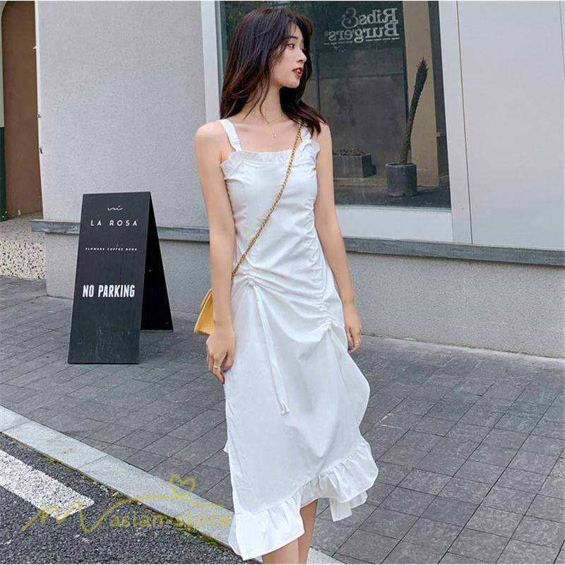 マキシ | サマーワンピース ワンピース レディース 着痩せ ノースリーブ ひざ下 カジュアル 韓国風 無地 気質 可愛い 通勤通学 ロングワンピース 20代30代40代 夏 大人