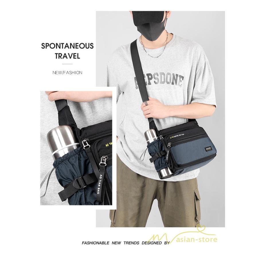 メンズバッグ | ショルダーバッグ 斜めがけバッグ ボディバッグ 撥水加工 軽量 大容量 トレンド 通勤通学 カジュアル 肩掛けバッグ メンズファッション