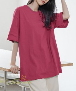 ｔシャツ・カットソー | Tシャツ 半袖 レディース トップス 無地 9色 ゆったり お出かけ スポーツ 日常 夏 丸首 春夏新作 コットン 可愛い クルーネック おしゃれ シンプル